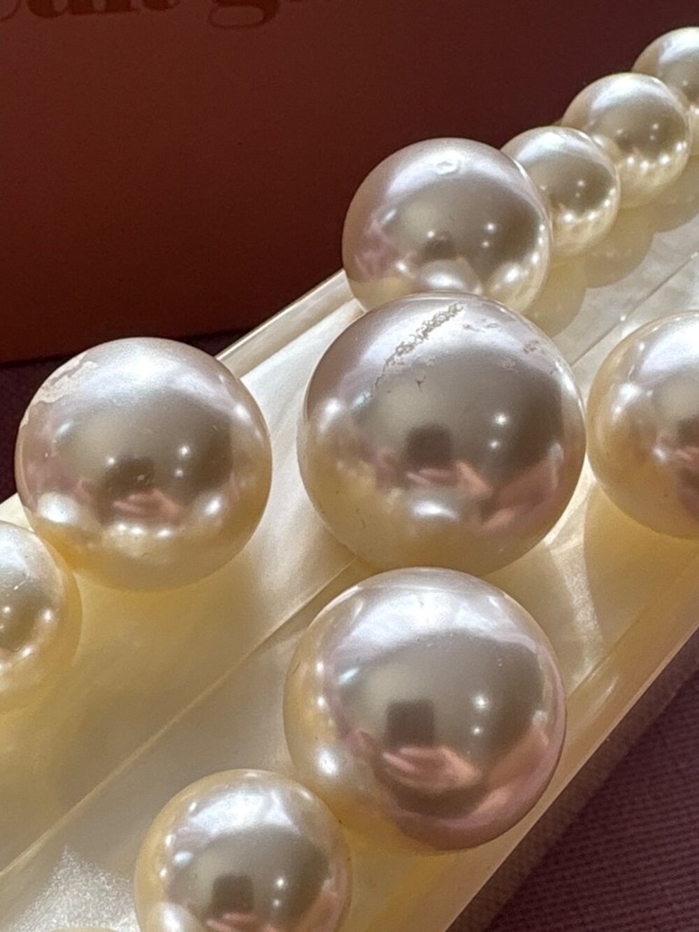 Cult Gaia Eos Beaded Acrylic Box Clutch in Pearl With Box Womens Ball Bag - Picture 10 of 16